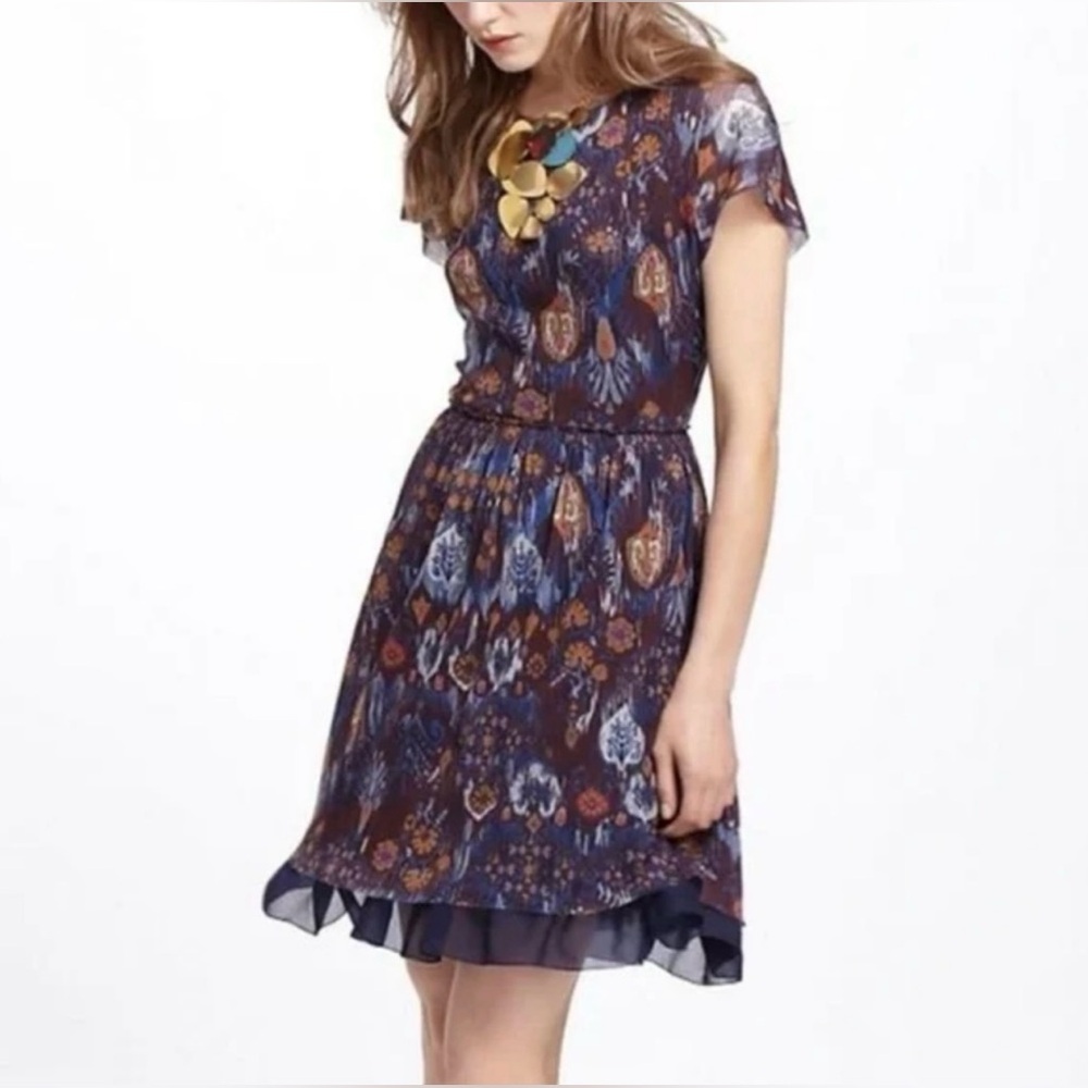 Anthropologie Weston Wear Caraz Ikat Mini Dress